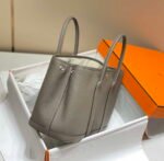 Replica Hermes Light Dark Clemence Garden Party 30cm Bag H23904634547 - Image 2