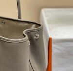 Replica Hermes Light Dark Clemence Garden Party 30cm Bag H23904634547 - Image 4