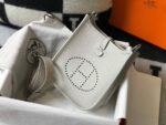 Replica Hermes Evelyne Bag Designer Hermes Mini Crossbody Real Bag 20435 White34855 - Image 2
