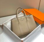 Replica Hermes Light Gray Clemence Garden Party 30cm Bag H23904534621