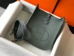 Replica Hermes Evelyne Bag Designer Hermes Mini Crossbody Real Bag 20433 Avocado Green34792