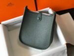 Replica Hermes Evelyne Bag Designer Hermes Mini Crossbody Real Bag 20433 Avocado Green34792 - Image 2