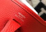 Replica Hermes Evelyne Bag Designer Hermes Mini Crossbody Real Bag 20432 Red34756 - Image 5