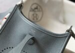 Replica Hermes Evelyne Bag Designer Hermes Mini Crossbody Real Bag 20431 Light Blue34745 - Image 6