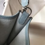 Replica Hermes Evelyne Bag Designer Hermes Mini Crossbody Real Bag 20431 Light Blue34745 - Image 7