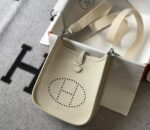 Replica Hermes Evelyne Bag Designer Hermes Mini Crossbody Real Bag 20429 Beige34687 - Image 2