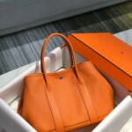 Replica Hermes Orange Clemence Garden Party 30cm Bag H23903934980