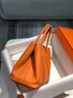 Replica Hermes Orange Clemence Garden Party 30cm Bag H23903934980 - Image 2