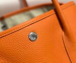 Replica Hermes Orange Clemence Garden Party 30cm Bag H23903934980 - Image 5