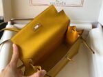 Replica Hermes Kelly Danse 22cm Leather Bag 20357 Yellow35989 - Image 8