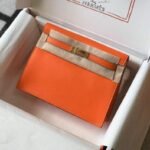 Replica Hermes Kelly Danse 22cm Leather Bag 20355 Orange35924