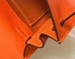 Replica Hermes Kelly Danse 22cm Leather Bag 20355 Orange35924 - Image 7