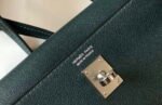 Replica Hermes Kelly Danse 22cm Leather Bag 20354 Dark Green35891 - Image 7