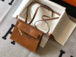 Replica Hermes Kelly Danse 22cm Leather Bag 20353 Tan35847 - Image 3