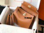 Replica Hermes Kelly Danse 22cm Leather Bag 20353 Tan35847 - Image 4