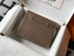 Replica Hermes Kelly Danse 22cm Leather Bag 20352 Brown35813 - Image 3