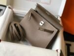 Replica Hermes Kelly Danse 22cm Leather Bag 20352 Brown35813 - Image 4