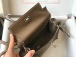 Replica Hermes Kelly Danse 22cm Leather Bag 20352 Brown35813 - Image 8