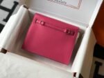 Replica Hermes Kelly Danse 22cm Leather Bag 20351 Plum35792 - Image 3