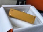 Replica Hermes Kelly Bag Hermes 19CM Epsom Shoulder Mini Bag Yellow 20463 - Image 4
