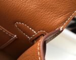 Replica Hermes Kelly Bag Hermes 19CM Epsom Shoulder Mini Bag Tan 20467 - Image 6