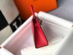 Replica Hermes Kelly Bag Hermes 19CM Epsom Shoulder Mini Bag Red 20465 - Image 2