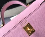 Replica Hermes Kelly Bag Hermes 19CM Epsom Shoulder Mini Bag purple 20459 - Image 5