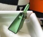 Replica Hermes Kelly Bag Hermes 19CM Epsom Shoulder Mini Bag Light green 20470 - Image 3