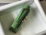 Replica Hermes Kelly Bag Hermes 19CM Epsom Shoulder Mini Bag Light green 20470 - Image 5