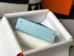 Replica Hermes Kelly Bag Hermes 19CM Epsom Shoulder Mini Bag Light blue 20473 - Image 3
