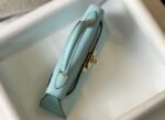 Replica Hermes Kelly Bag Hermes 19CM Epsom Shoulder Mini Bag Light blue 20473 - Image 5