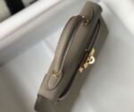 Replica Hermes Kelly Bag Hermes 19CM Epsom Shoulder Mini Bag Gray 20468 - Image 5