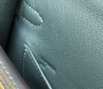 Replica Hermes Kelly Bag Hermes 19CM Epsom Shoulder Mini Bag Dark gray 20474 - Image 6