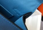 Replica Hermes Kelly Bag Hermes 19CM Epsom Shoulder Mini Bag Blue 20476 - Image 6