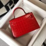 Replica Hermes Kelly Bag Designer Hermes 19CM Shoulder Mini Bag Red 20454 - Image 2