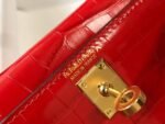 Replica Hermes Kelly Bag Designer Hermes 19CM Shoulder Mini Bag Red 20454 - Image 5