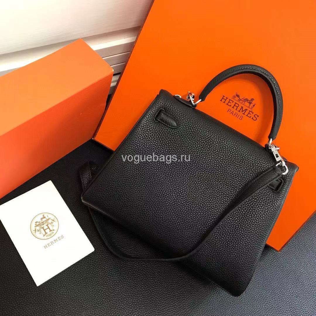 65327c9bb1643.jpg Replica Hermes Kelly Danse 20318 Designer Tote Shoulder Strap Bag 28 32cm Black35728 - Image 1