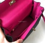 Replica Hermes Kelly Danse 20318 Designer Tote Shoulder Strap Bag 28 32cm Black35728 - Image 16