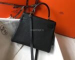 Replica Hermes Kelly Danse 20318 Designer Tote Shoulder Strap Bag 28 32cm Black35728 - Image 18
