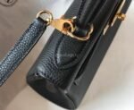 Replica Hermes Kelly Danse 20318 Designer Tote Shoulder Strap Bag 28 32cm Black35728 - Image 22