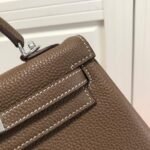 Replica Hermes Kelly Danse 20317 Designer Tote Shoulder Strap Bag Dark Gray35675 - Image 10