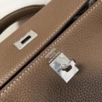 Replica Hermes Kelly Danse 20317 Designer Tote Shoulder Strap Bag Dark Gray35675 - Image 11