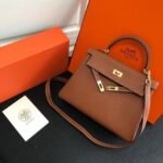 Replica Hermes Kelly Danse 20316 Designer Tote Shoulder Strap Bag Tan35651 - Image 2
