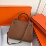 Replica Hermes Kelly Danse 20316 Designer Tote Shoulder Strap Bag Tan35651 - Image 7