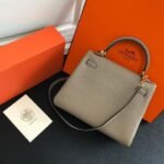 Replica Hermes Kelly Danse 20315 Designer Tote Shoulder Strap Bag Apricot35632 - Image 3