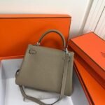 Replica Hermes Kelly Danse 20315 Designer Tote Shoulder Strap Bag Apricot35632 - Image 7