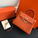 Replica Hermes Kelly Danse 20313 Designer Tote Shoulder Strap Bag Orange35549