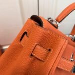 Replica Hermes Kelly Danse 20313 Designer Tote Shoulder Strap Bag Orange35549 - Image 10