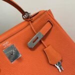 Replica Hermes Kelly Danse 20313 Designer Tote Shoulder Strap Bag Orange35549 - Image 11