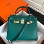 Replica Hermes Kelly Danse 20312 Designer Tote Shoulder Strap Bag Dark Green35509 - Image 6